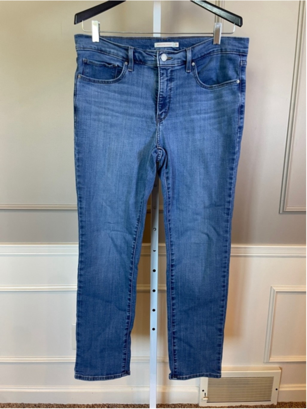 Levi's 314 Shaping Straight 33 Denim Jeans Soft Stretch Casual
